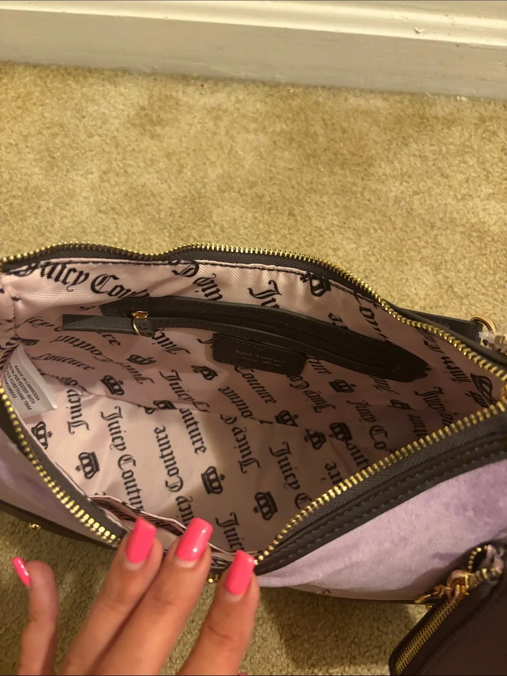 Juicy Couture lavender suede